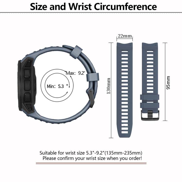 For Garmin Instinct 22mm Kalebol Steel Buckle Silicone Watch Band(Flame Red) - free shipping - PMc TechLife - Order now!