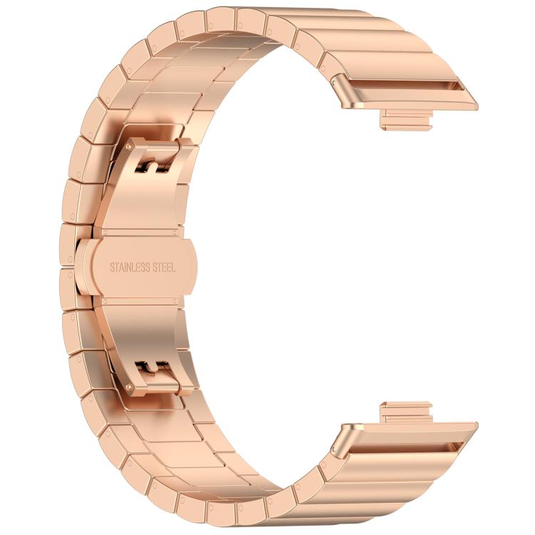 For Huawei Watch Fit3 Kalebol Solid Stainless Steel Strap(Rose Gold) - free shipping - PMC TechLife - Order now!