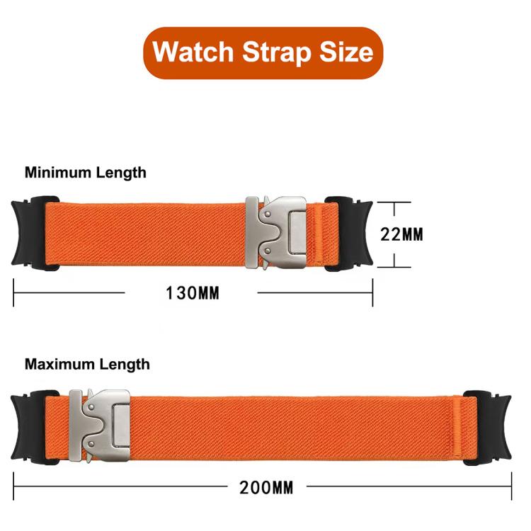 For Samsung Galaxy Watch 7 / 6 / 5 / 4 Press Button Connector Parachute Buckle Elastic Nylon Watch Band(Wine Red) - free shipping - PMc TechLife - Order now!