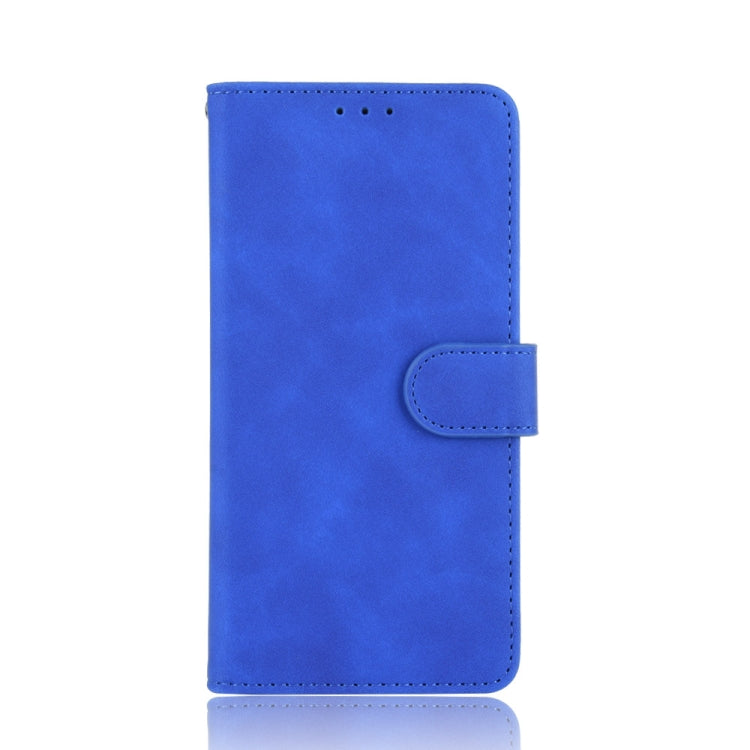 For Motorola Moto G 5G Plus Solid Color Skin Feel Magnetic Buckle Horizontal Flip Calf Texture PU Leather Case with Holder & Card Slots & Wallet(Blue) - Motorola Cases by PMC TechLife | Online Shopping South Africa | PMC TechLife | Buy Now Pay Later Mobicred