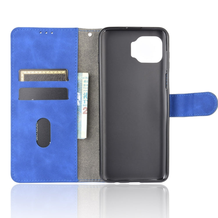 For Motorola Moto G 5G Plus Solid Color Skin Feel Magnetic Buckle Horizontal Flip Calf Texture PU Leather Case with Holder & Card Slots & Wallet(Blue) - Motorola Cases by PMC TechLife | Online Shopping South Africa | PMC TechLife | Buy Now Pay Later Mobicred