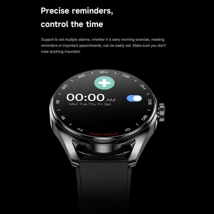 D9 1.46 inch 2 in 1 Bluetooth Earphone Smart Watch, Support Bluetooth Call / NFC / Heart Rate(Silver) - free shipping - PMC TechLife - Order now!