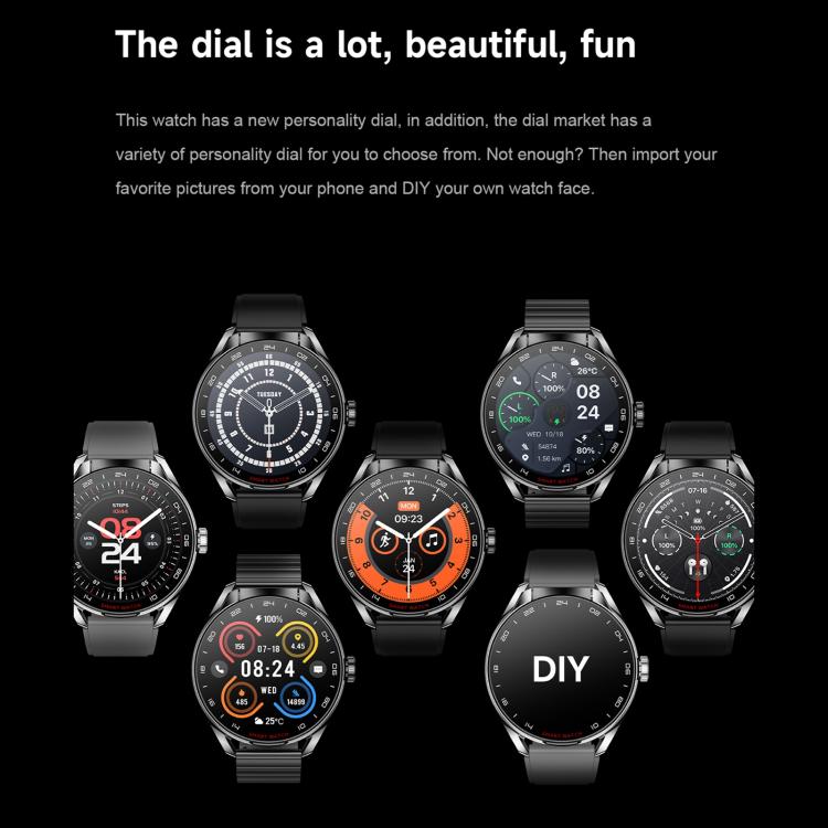 D9 1.46 inch 2 in 1 Bluetooth Earphone Smart Watch, Support Bluetooth Call / NFC / Heart Rate(Silver) - free shipping - PMC TechLife - Order now!