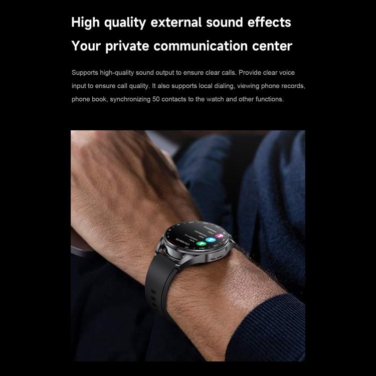 D9 1.46 inch 2 in 1 Bluetooth Earphone Smart Watch, Support Bluetooth Call / NFC / Heart Rate(Black) - free shipping - PMC TechLife - Order now!