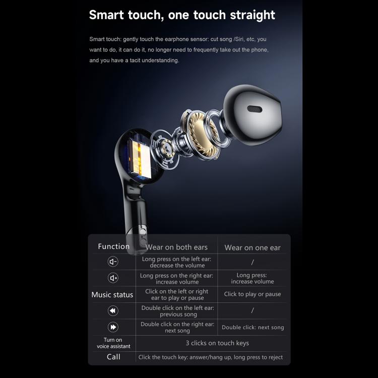 D9 1.46 inch 2 in 1 Bluetooth Earphone Smart Watch, Support Bluetooth Call / NFC / Heart Rate(Silver) - free shipping - PMC TechLife - Order now!