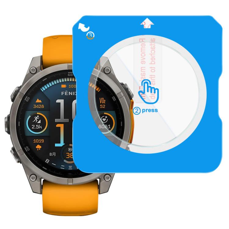 For Garmin Fenix 8 AMOLED 51mm imak Tempered Glass Watch Film, Self-positioning Version - free shipping - PMC TechLife - Order now!