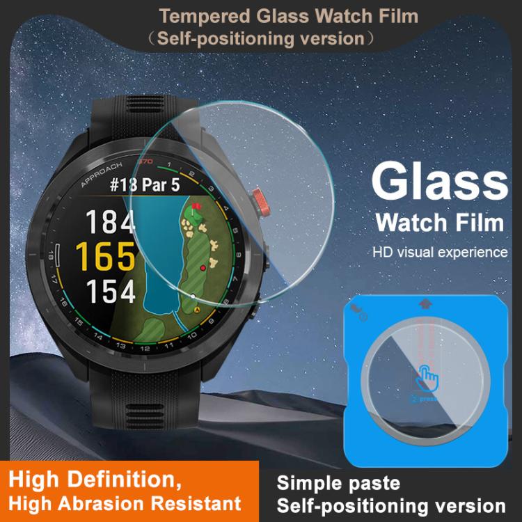For Garmin Approach S70 47mm imak Tempered Glass Watch Film, Self-positioning Version - free shipping - PMC TechLife - Order now!
