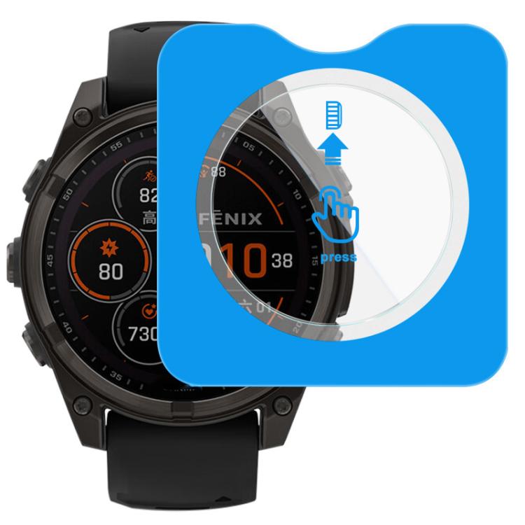 For Garmi Fenix 8 Solar 47mm imak Tempered Glass Watch Film, Self-positioning Version - free shipping - PMC TechLife - Order now!