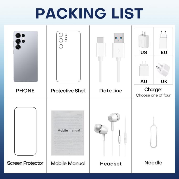 F10 / S25 Ultra, 2GB+16GB, 6.75 inch Android 8.1 MTK6753 Octa Core, Network: 3G, Dual SIM, Plug:AU Plug(Titanium Sliver) - free shipping - PMc TechLife - Order now!