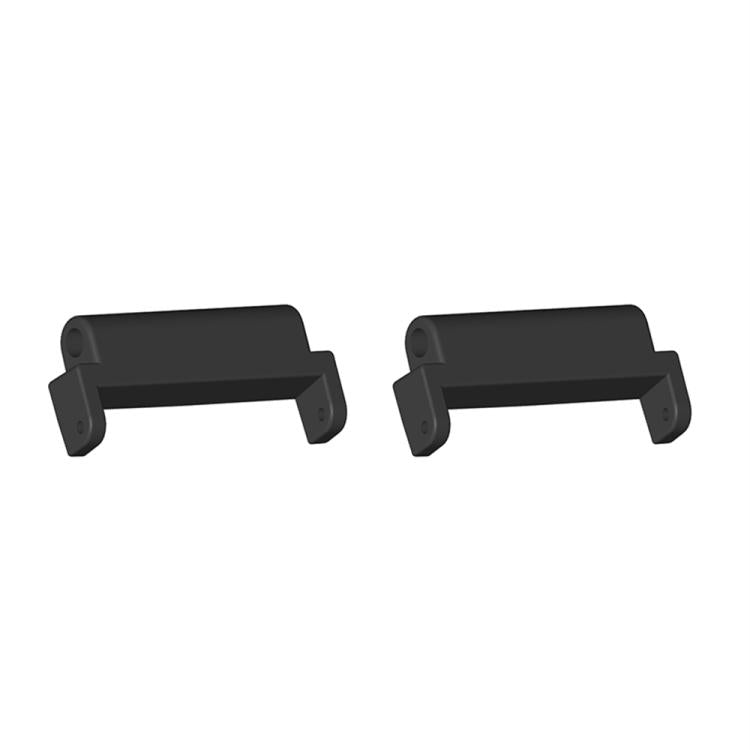 For Amazfit T-Rex Ultra 1 Pair 22mm Metal Watch Band Connector(Black) - For Amazfit by PMc TechLife | Online Shopping South Africa | PMc TechLife | Buy Now Pay Later Mobicred