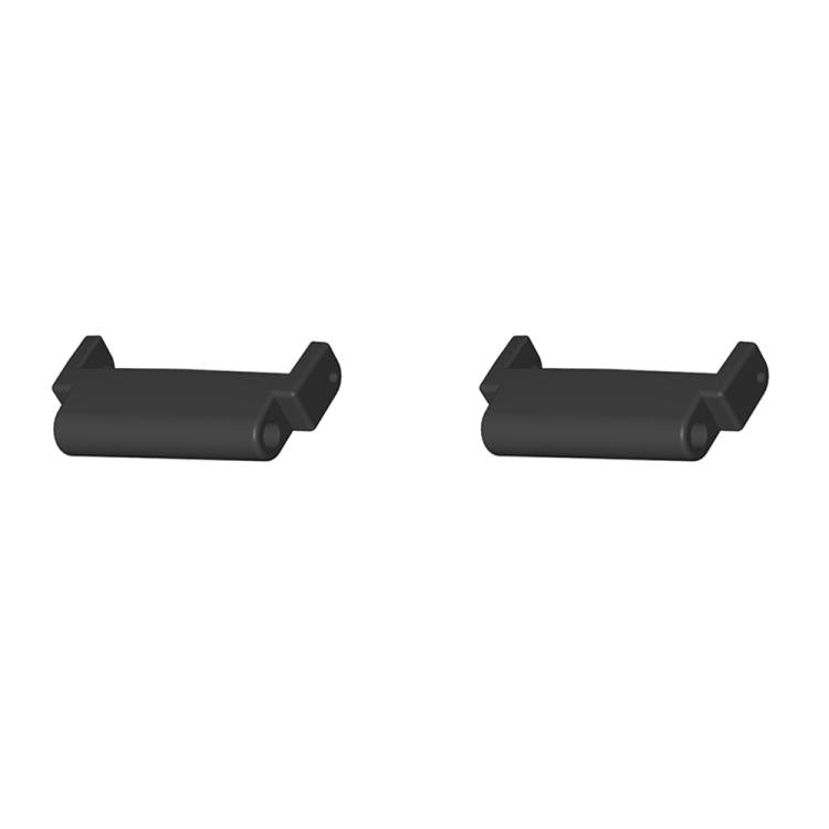 For Amazfit T-Rex Ultra 1 Pair 22mm Metal Watch Band Connector(Black) - For Amazfit by PMc TechLife | Online Shopping South Africa | PMc TechLife | Buy Now Pay Later Mobicred