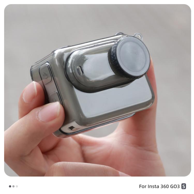 For Insta360 GO 3S Body Soft TPU Protective Case with Lens Cover(Ink Grey) - free shipping - PMC TechLife - Order now!