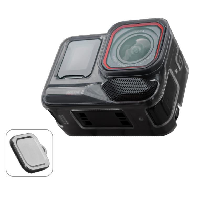 For Insta360 Ace / Ace Pro / Pro 2 Body Soft TPU Protective Case with Lens Cover(Ink Grey) - free shipping - PMC TechLife - Order now!