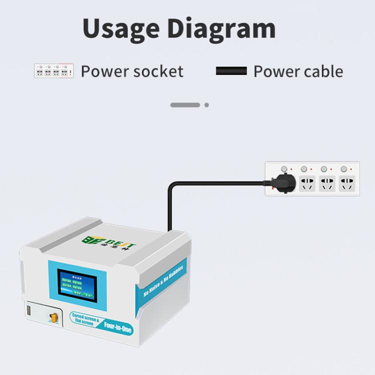BEST B-528 4 in 1 7 inch Intelligent Laminating and Defoaming Machine Built-in Vacuum Pump, Plug:US Plug - free shipping - PMC TechLife - Order now!