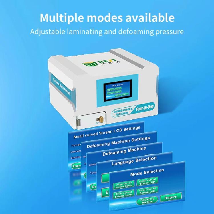 BEST B-528 4 in 1 7 inch Intelligent Laminating and Defoaming Machine Built-in Vacuum Pump, Plug:UK Plug - free shipping - PMC TechLife - Order now!