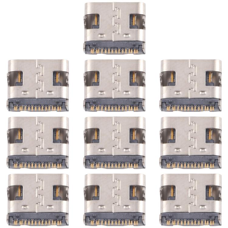 10pcs Original 12 Pin Charging Port Connector, Model:Dual-row Contact Pins - Single Tail Connector by PMc TechLife | Online Shopping South Africa | PMc TechLife | Buy Now Pay Later Mobicred