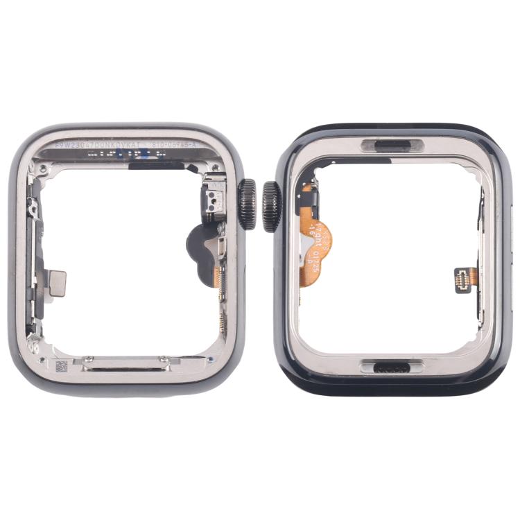 For Apple Watch Series 5 44mm LTE Graphite Steel Middle Frame Bezel Plate with Crown Spin Axis Flex Cable - Middle Frame by PMc TechLife | Online Shopping South Africa | PMc TechLife | Buy Now Pay Later Mobicred