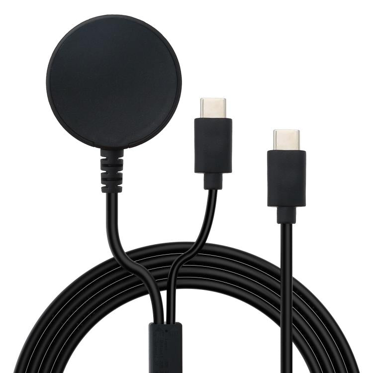 For Samsung Watch Series / Type-C Port Phone 20V 3A 60W 2 in 1 Magnetic Charging Cable, Length: 1.5m(Black) - Charger by PMC TechLife | Online Shopping South Africa | PMC TechLife | Buy Now Pay Later Mobicred
