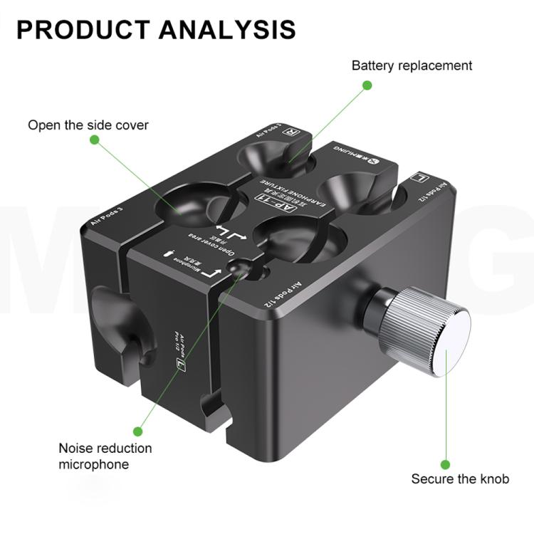 Mijing MP-11 Earphone Repair Fixture for AirPods 1 / 2 / 3 / AirPods Pro 1 / 2 - Repair Fixture by MIJING | Online Shopping South Africa | PMc TechLife | Buy Now Pay Later Mobicred