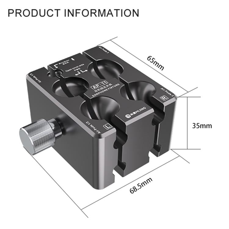Mijing MP-11 Earphone Repair Fixture for AirPods 1 / 2 / 3 / AirPods Pro 1 / 2 - Repair Fixture by MIJING | Online Shopping South Africa | PMc TechLife | Buy Now Pay Later Mobicred