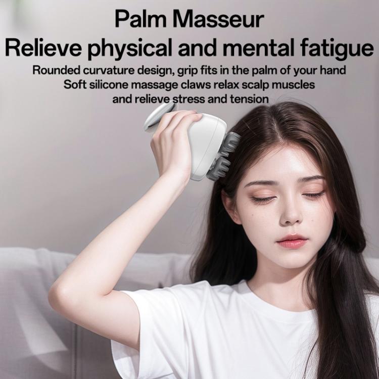 Yesido MG12 IPX7 Waterproof Intelligent Head Massager Care Instrument(White) - free shipping - PMC TechLife - Order now!