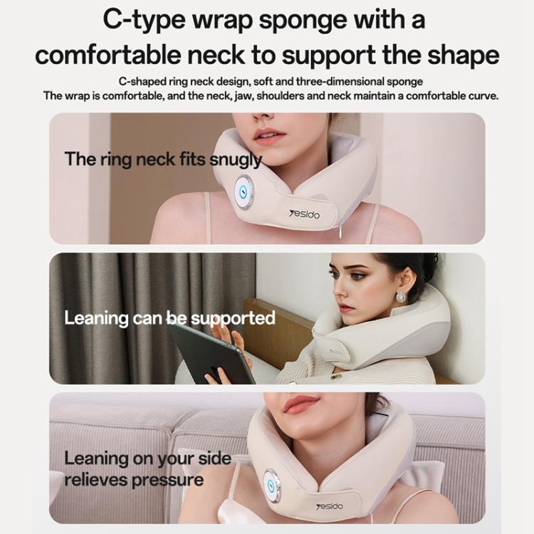 Yesido MG14 Heat Therapy Electric Neck Massager(White) - free shipping - PMC TechLife - Order now!