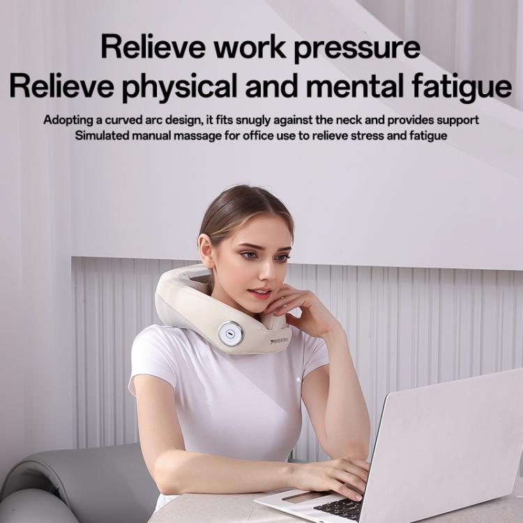 Yesido MG14 Heat Therapy Electric Neck Massager(White) - free shipping - PMC TechLife - Order now!