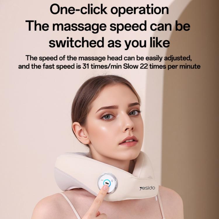 Yesido MG14 Heat Therapy Electric Neck Massager(White) - free shipping - PMC TechLife - Order now!
