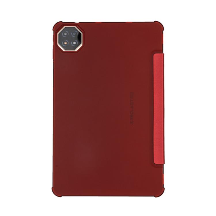 For Teclast T60AI 3-Fold Holder Folio Leather Tablet Smart Case(Red) - free shipping - PMc TechLife - Order now!