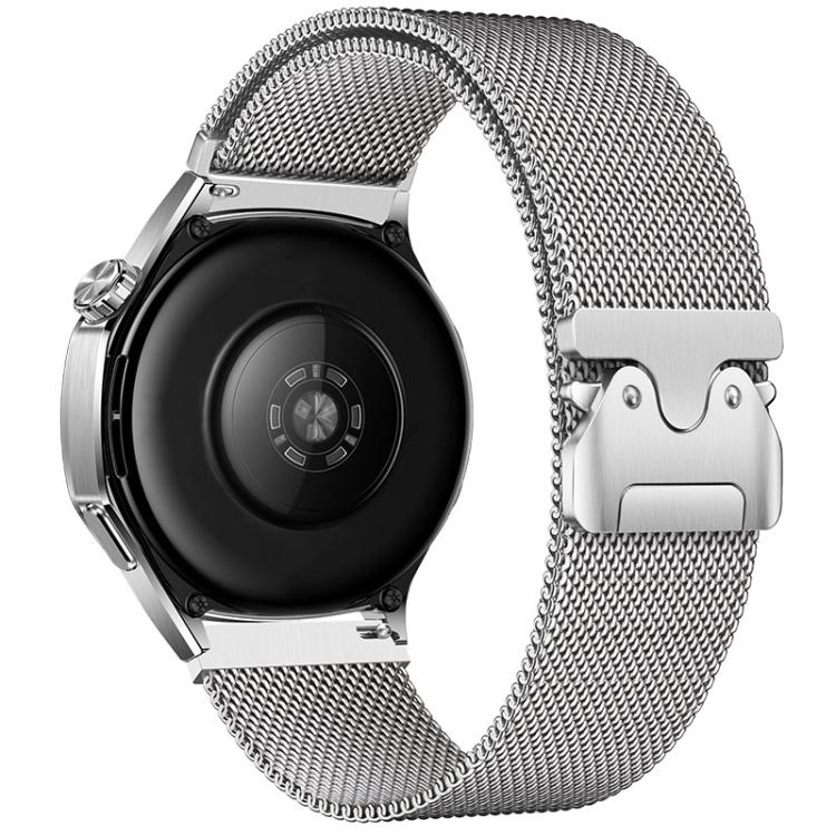 22mm Parachute Buckle Milanese Metal Steel Mesh Watch Band(Silver) - free shipping - PMC TechLife - Order now!