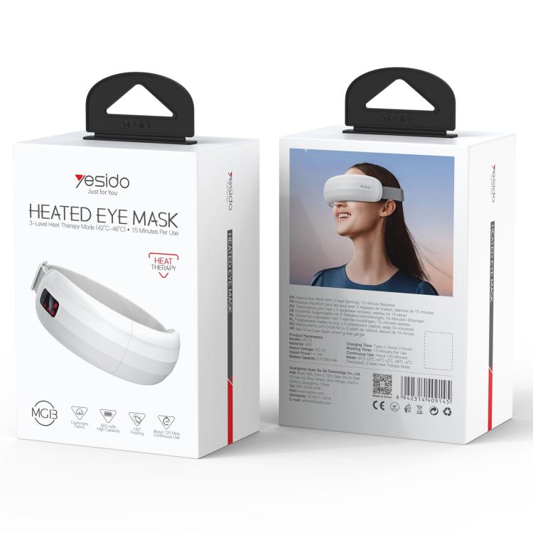 Yesido MG13 Intelligent Hot Compress Eye Massage Care Instrument(White) - free shipping - PMC TechLife - Order now!