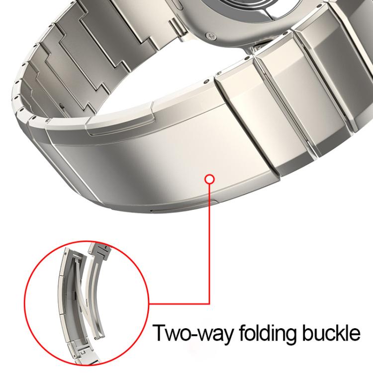 For Apple Watch 42mm / 41mm / 40mm / 38mm One-Bead Pure Titanium Buckle Watch Band(Titanium) - free shipping - PMc TechLife - Order now!