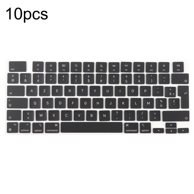 For MacBook A2442 A2485 A2779 A2780 A2991 A2992 A2918 10pcs UK Big Enter Version Keycaps, Language:French - free shipping - PMc TechLife - Order now!