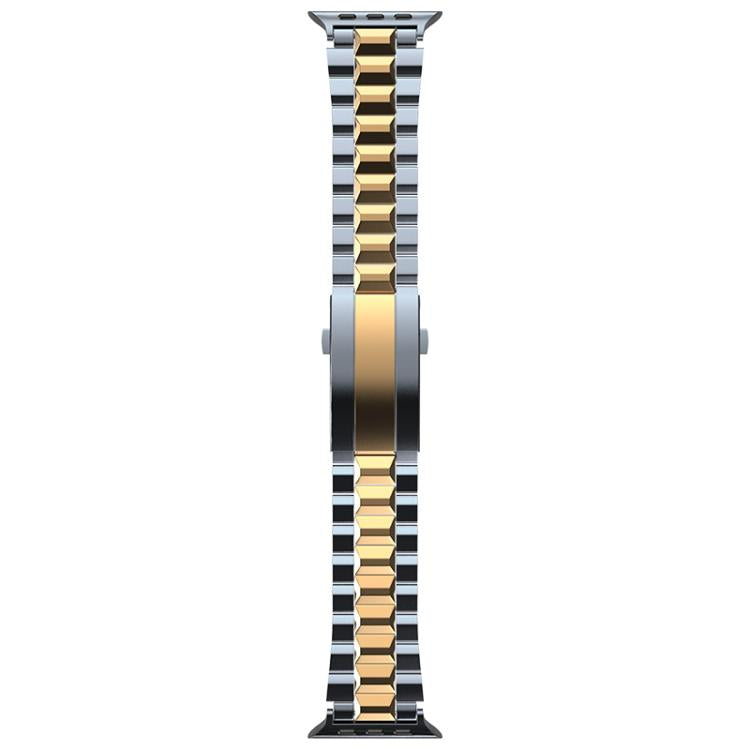 For Apple Watch 42mm / 41mm / 40mm / 38mm T-shaped Turtle Buckle Detachable Titanium Watch Band(Blue Gold) - free shipping - PMc TechLife - Order now!