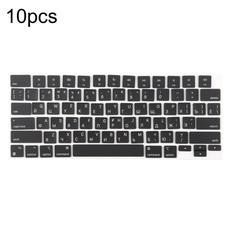 For MacBook A2442 A2485 A2779 A2780 A2991 A2992 A2918 10pcs US Small Enter Version Keycaps, Language:Russian - Keyboard by PMc TechLife | Online Shopping South Africa | PMc TechLife | Buy Now Pay Later Mobicred