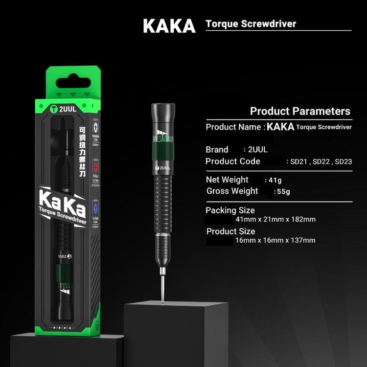 2UUL KAKA Adjustable Torque Magnetic Screwdriver, Model:Tri-Point 0.6 - free shipping - PMC TechLife - Order now!
