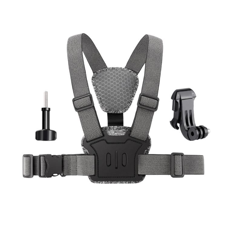 3 in 1 Quick Release Body Mount Belt Chest Strap with Mount & Screw(Grey) - free shipping - PMC TechLife - Order now!