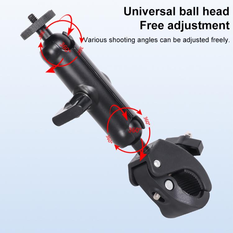 Universal Action Camera Bicycle Handlebar Clamp, Size:L 24cm(Black) - free shipping - PMC TechLife - Order now!