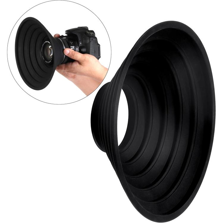 Universal Silicone Lens Hood, Size:30-50mm(Black) - free shipping - PMC TechLife - Order now!