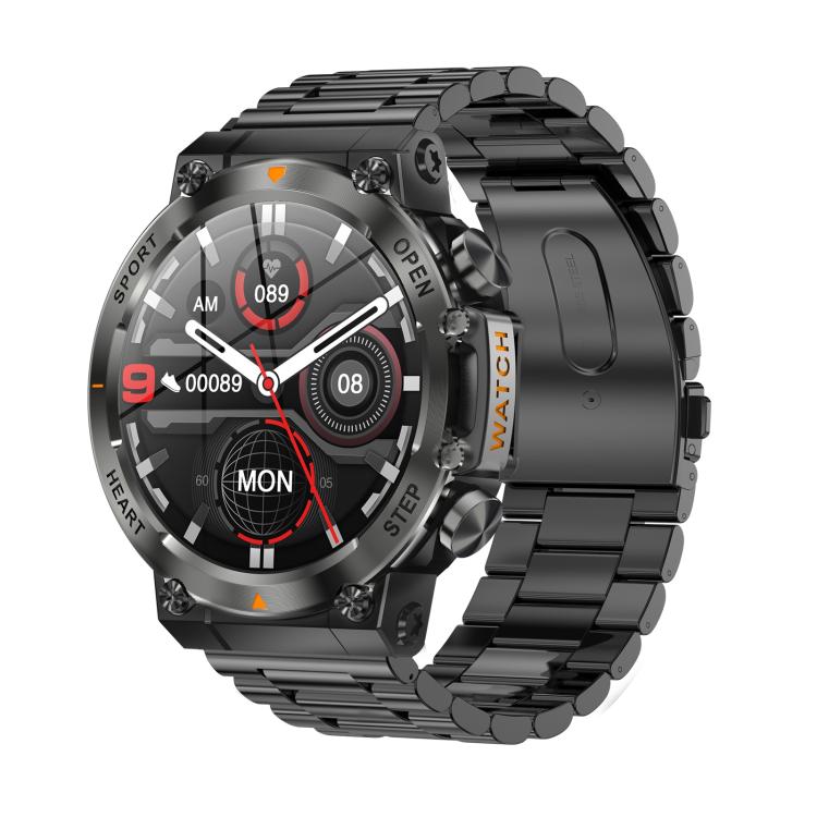 AK61 BT Call Smart Watch, Support Blood Pressure / Heart Rate / Sports Wellness Tracking Fitness Tracker(Black Steel) - free shipping - PMC TechLife - Order now!