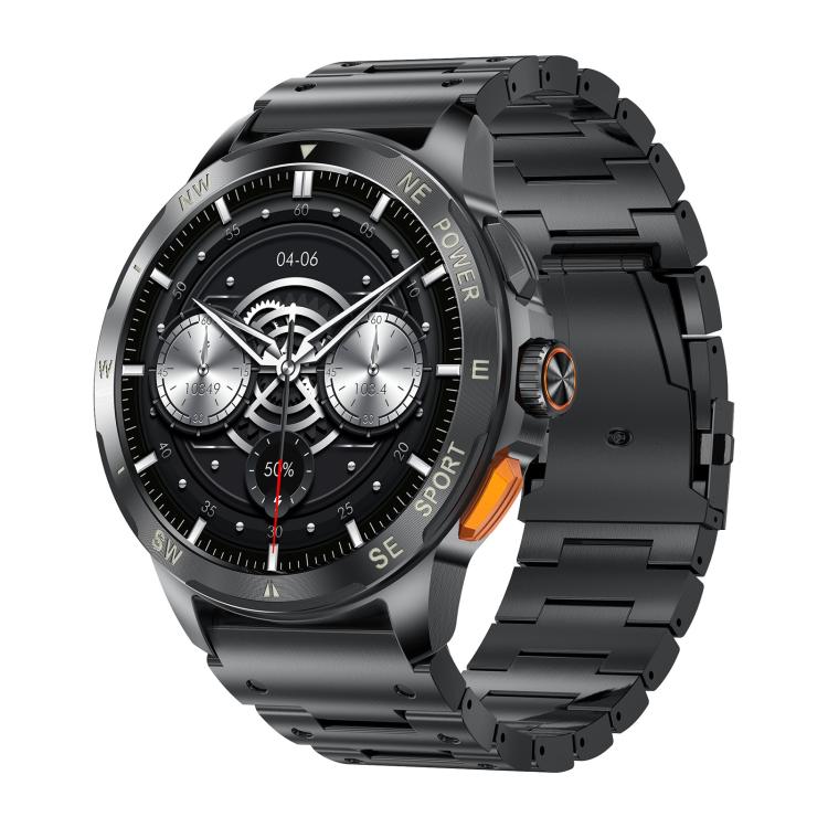 AK77 BT Call Smart Watch, Support Blood Oxygen / Blood Pressure / Heart Rate / Sports Wellness Tracking Fitness Tracker(Black Steel) - free shipping - PMC TechLife - Order now!
