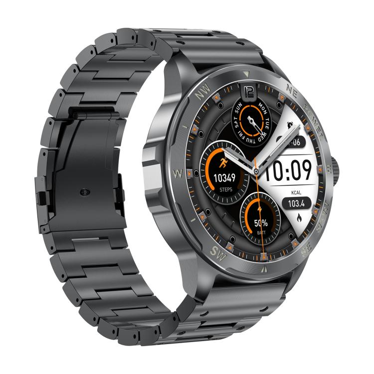AK77 BT Call Smart Watch, Support Blood Oxygen / Blood Pressure / Heart Rate / Sports Wellness Tracking Fitness Tracker(Black Steel) - free shipping - PMC TechLife - Order now!