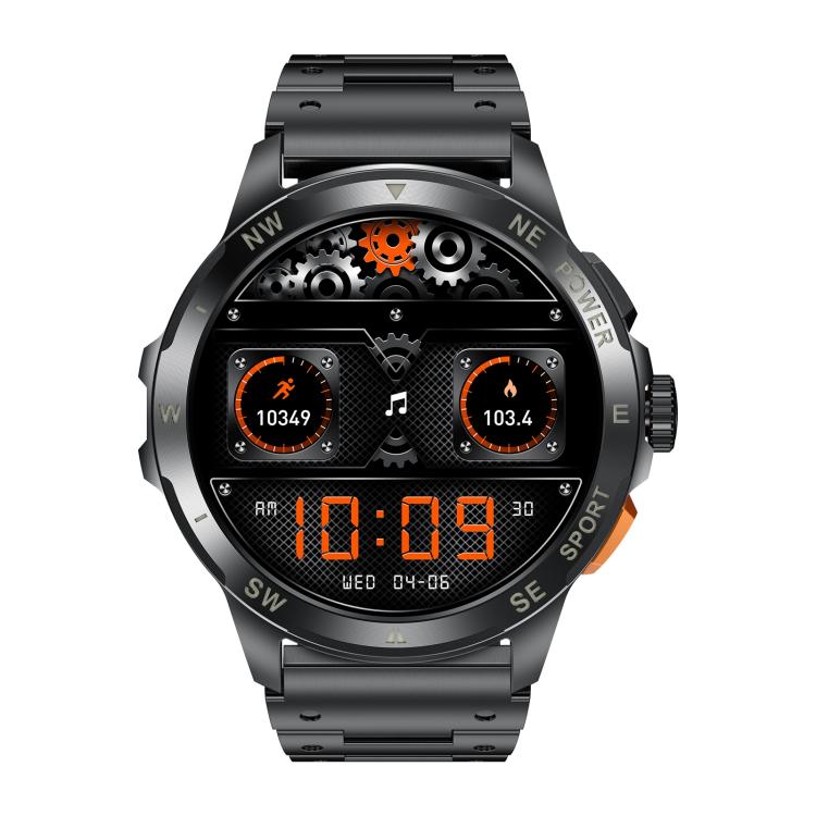 AK77 BT Call Smart Watch, Support Blood Oxygen / Blood Pressure / Heart Rate / Sports Wellness Tracking Fitness Tracker(Black Steel) - free shipping - PMC TechLife - Order now!