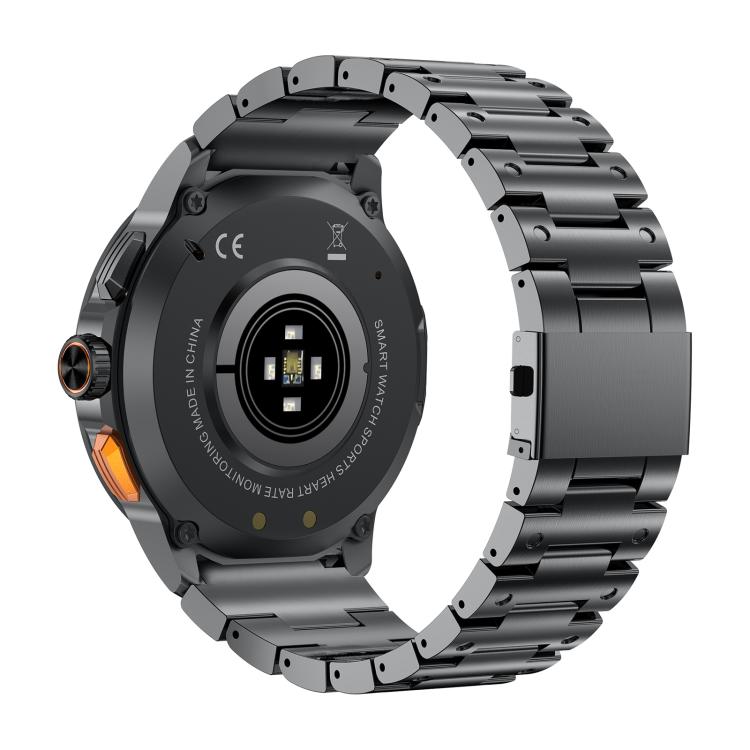 AK77 BT Call Smart Watch, Support Blood Oxygen / Blood Pressure / Heart Rate / Sports Wellness Tracking Fitness Tracker(Black Steel) - free shipping - PMC TechLife - Order now!