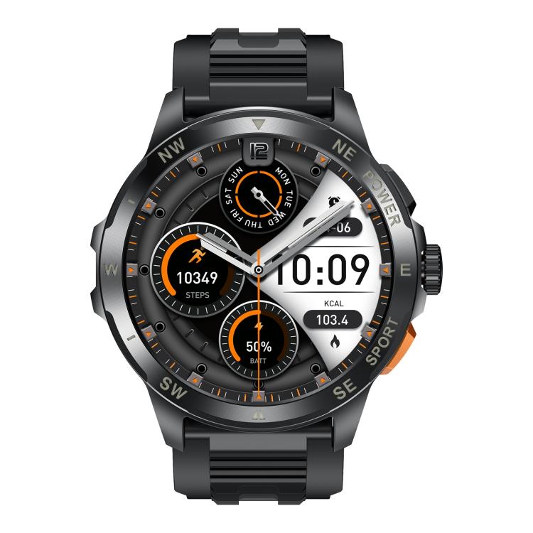 AK77 BT Call Smart Watch, Support Blood Oxygen / Blood Pressure / Heart Rate / Sports Wellness Tracking Fitness Tracker(Black Silicone) - free shipping - PMC TechLife - Order now!