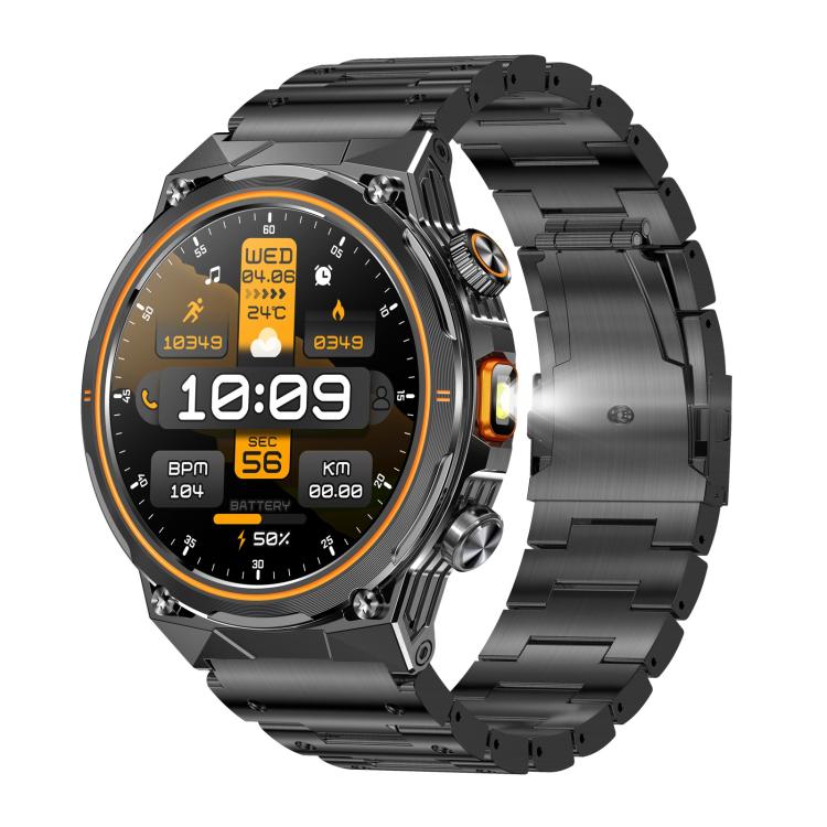 AK81 BT Call Smart Watch, Support Blood Pressure / Heart Rate / Sports Wellness Tracking Fitness Tracker(Black Steel) - free shipping - PMC TechLife - Order now!