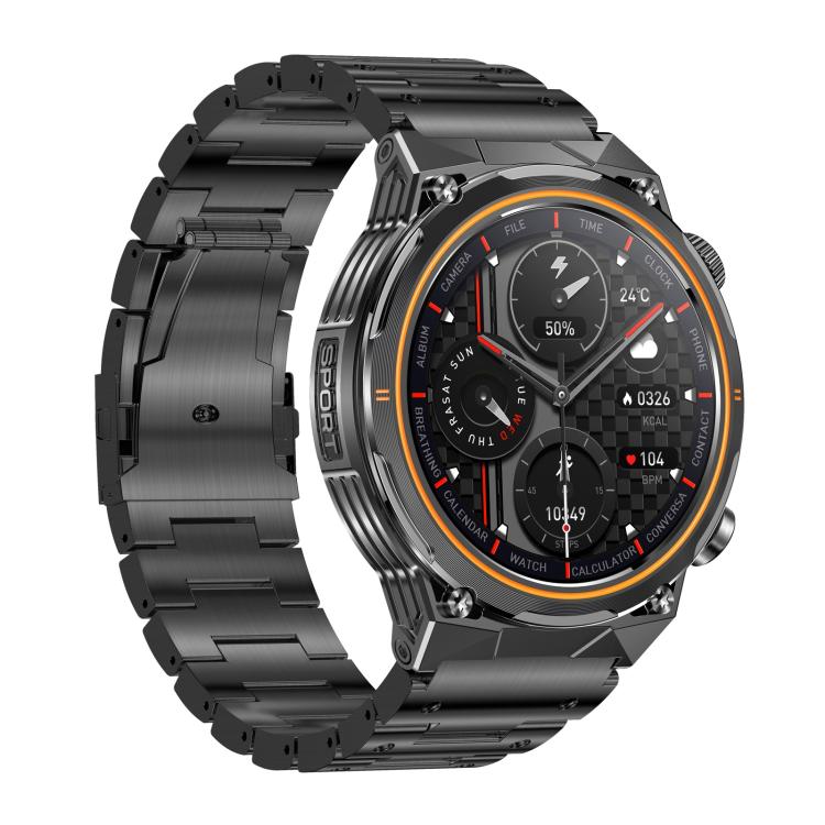 AK81 BT Call Smart Watch, Support Blood Pressure / Heart Rate / Sports Wellness Tracking Fitness Tracker(Black Steel) - free shipping - PMC TechLife - Order now!
