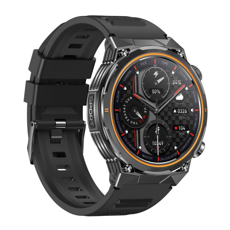 AK81 BT Call Smart Watch, Support Blood Pressure / Heart Rate / Sports Wellness Tracking Fitness Tracker(Black Silicone) - free shipping - PMC TechLife - Order now!