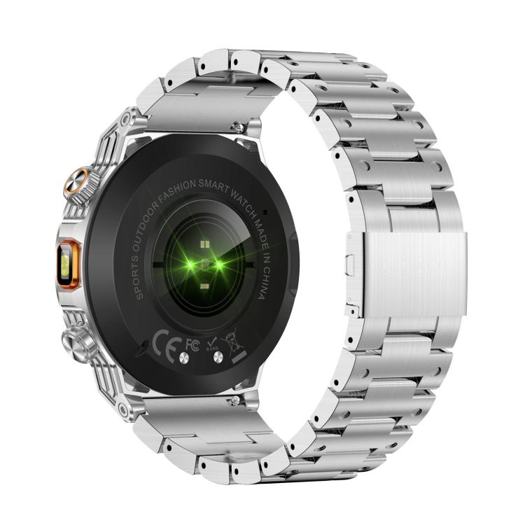 AK81 BT Call Smart Watch, Support Blood Pressure / Heart Rate / Sports Wellness Tracking Fitness Tracker(Silver Steel) - free shipping - PMC TechLife - Order now!