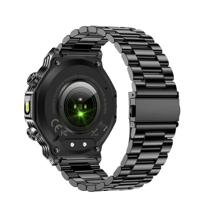 AK82 BT Call Smart Watch, Support Blood Oxygen / Blood Pressure / Heart Rate / Sports Wellness Tracking Fitness Tracker(Space Gray  Steel) - free shipping - PMC TechLife - Order now!